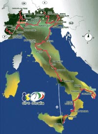Clicca per ingrandire tutte le tappe del 86&deg; Giro d'Italia